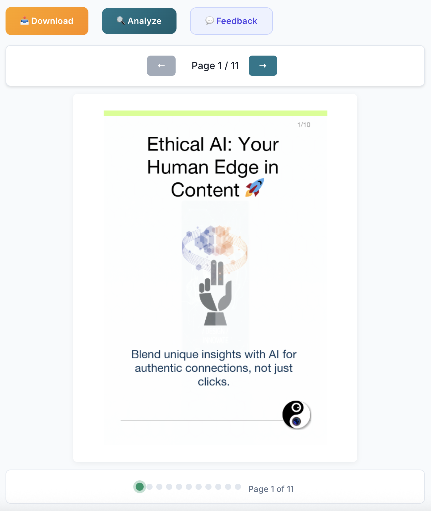 LinkedIn carousel generated by MobyDick AI